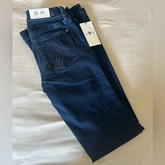 7 For All Mankind Dojo Jeans size 25, brand new with tags never worn - Picture 1 of 5